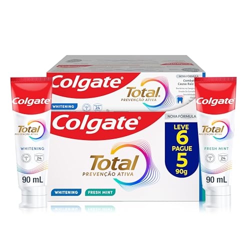 Colgate Creme Dental Total Whitening & Advanced Fresh 6 unidades - 90g