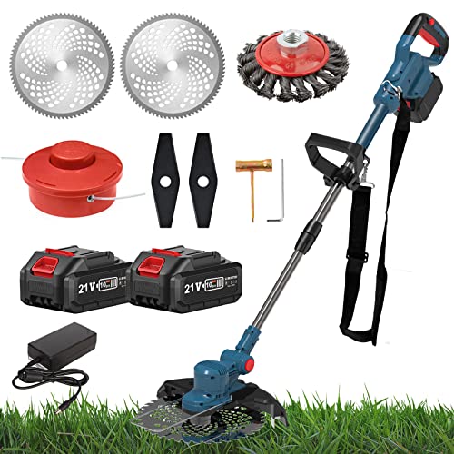 Windpost Weed Wacker Battery Bowered,Two 3000mAH Batteries,Cordless String Trimmer & Edger,8 in Cutting Blades,Electric Weed Eater,850W Powerful Motor for Garden Yard Windpost Weed Wacker Battery Bowered,Two 3000mAH Batteries,Cordless String Trimmer & Edger,8 in Cutting Blades,Electric Weed Eater,850W Powerful Motor for Garden Yard