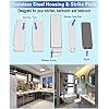 WOOCH Magnetic Door Catch - 30lb High Magnetic Stainless Steel Heavy Duty Catch for Kitchen Bathroom Cupboard Wardrobe Closet Closures Cabinet Door Drawer Latch (2.1 in Black, 2-Pack)