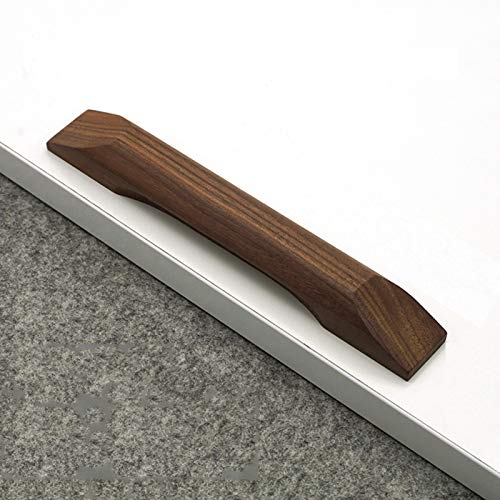 GREMBI Tiradores para cajones de madera, manijas de gabinete de madera maciza, tirador de barra de arco, herrajes para muebles de cocina para dormitorio, baño, tocador, armario, armario, manija de