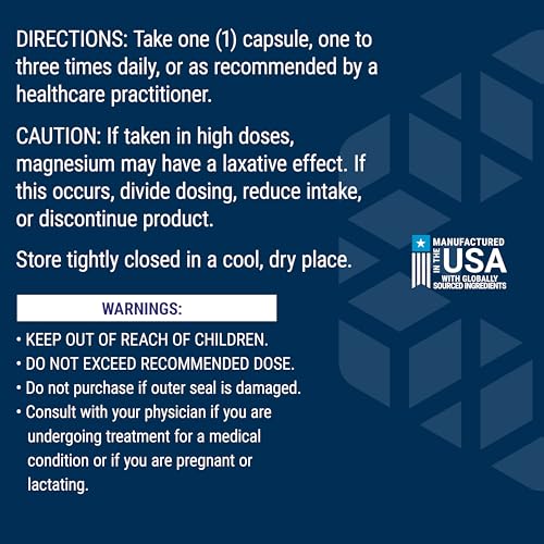 Life Extension Magnesium Caps, 500 mg, 100 Vegetarian Capsules - image 7