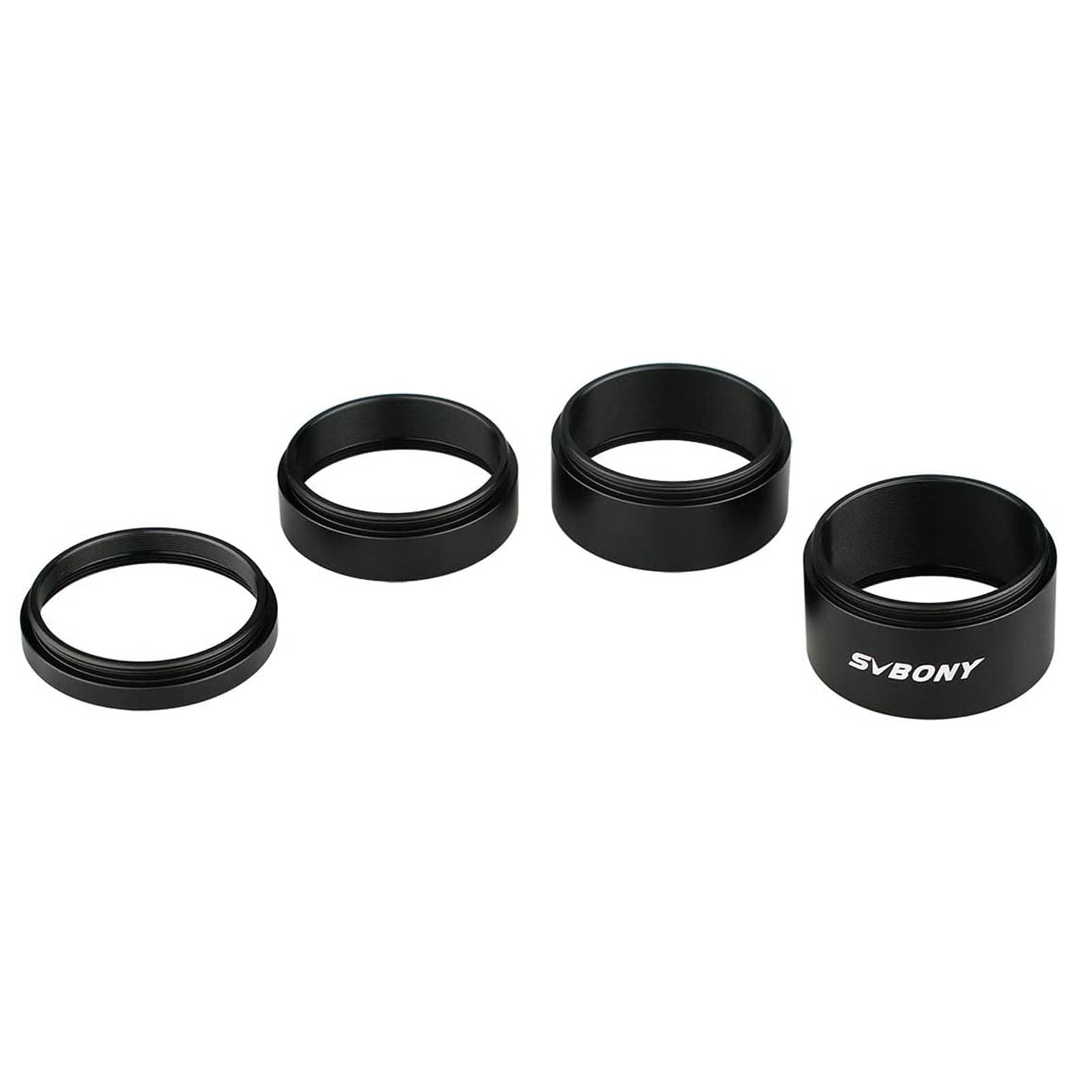 Svbony Adaptateur Telescope Appareil Photo M42 5mm 10mm 15mm 20mm T2 Tube D'extension de Télescope Adaptateur pour Allonger la Distance Focale en Astrophotographie