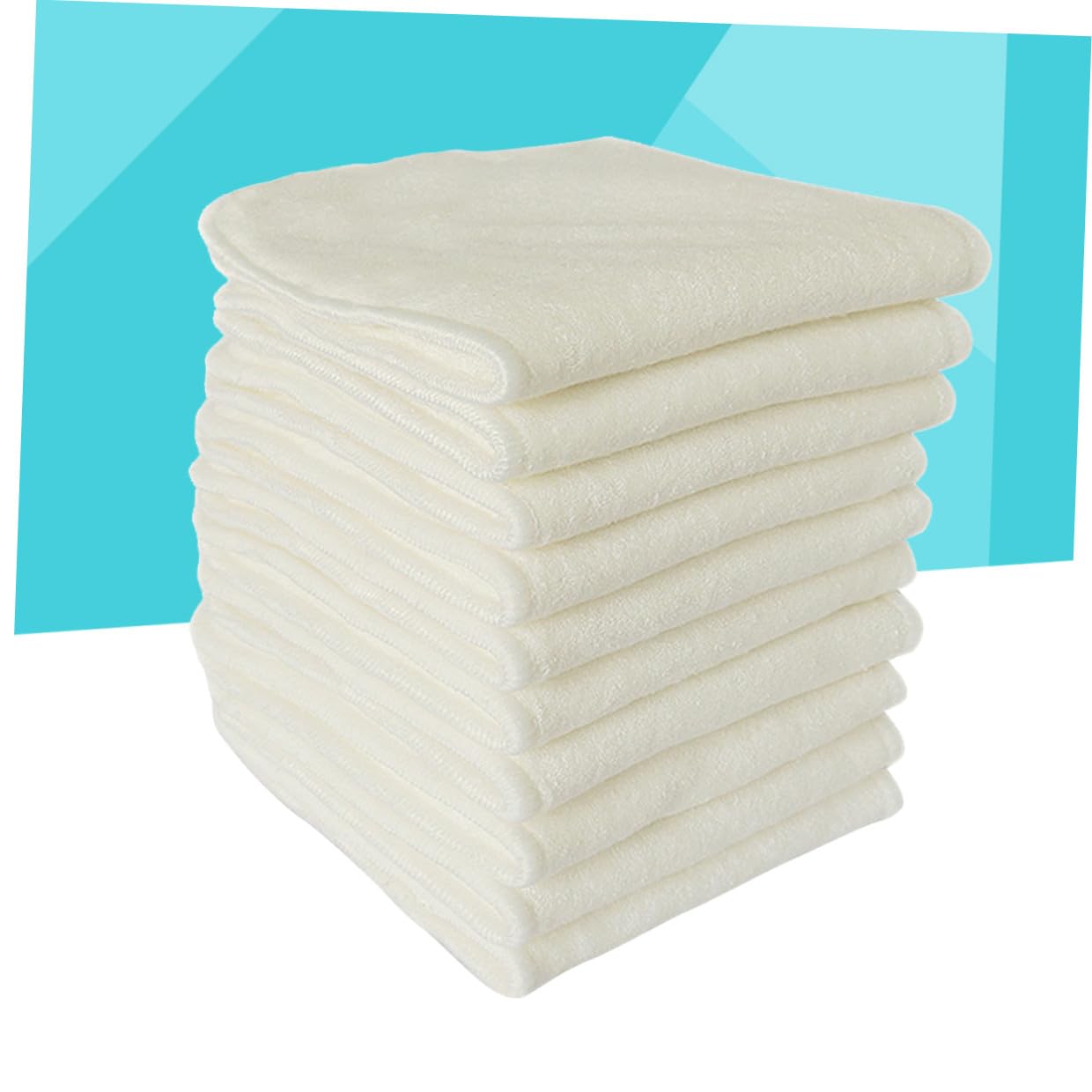 Beaupretty 6stücke Windelunterlagen aus Bambuskohle Waschbar und Wiederverwendbar für Stoffwindeleinlagen Beige