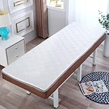 ksxnkhk Weiß (s), 190 x 75 cm, Schaumstoff-Matratzenauflage für Massagetische, 3 cm dick, für Betten mit elastischen Bändern, rutschfestes, weiches Wimpernkissen, Zubehör, Schutzpolster, S