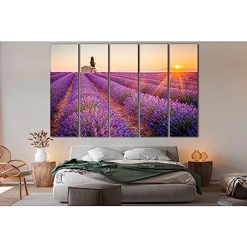 Impression sur toile haut de gamme ZELLART champ de lavande №SL218