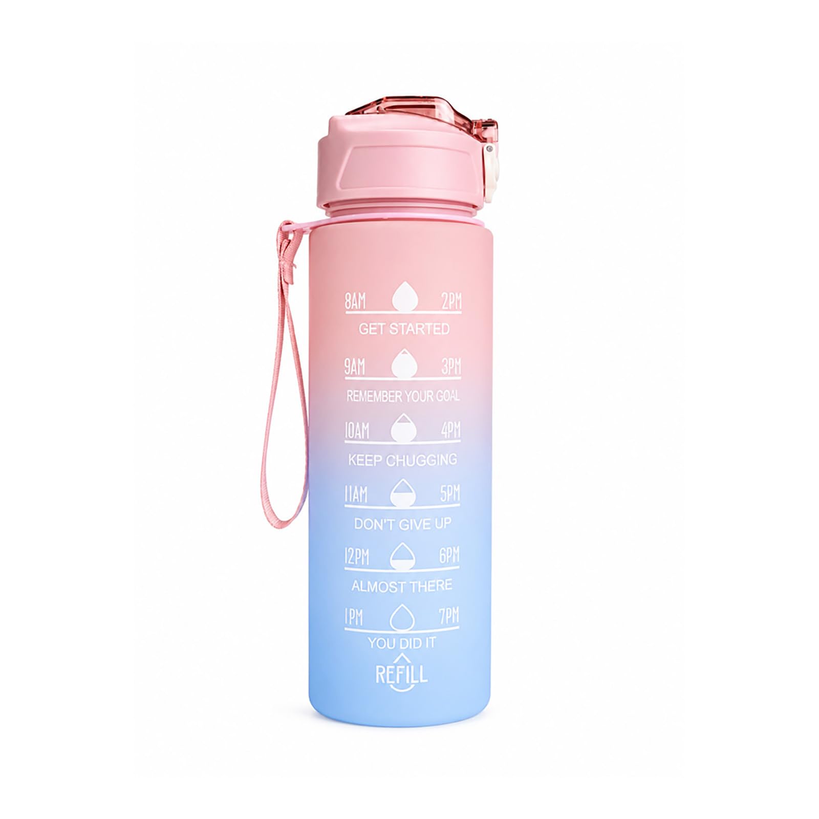 VOLTICO Sports Drink Water Bottle 750ml, Motivational Water Bottle