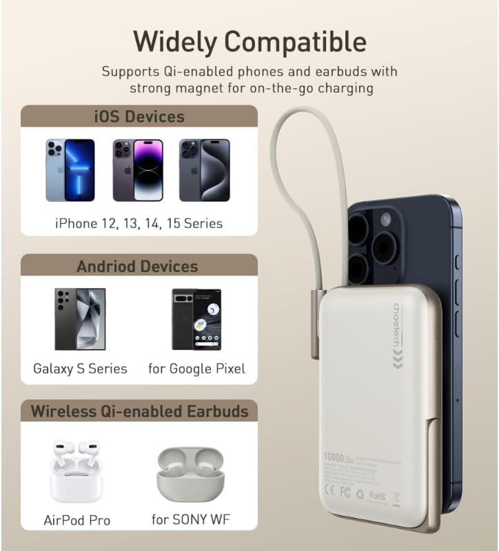 Choetech B735 Power Bank compatibility with various devices