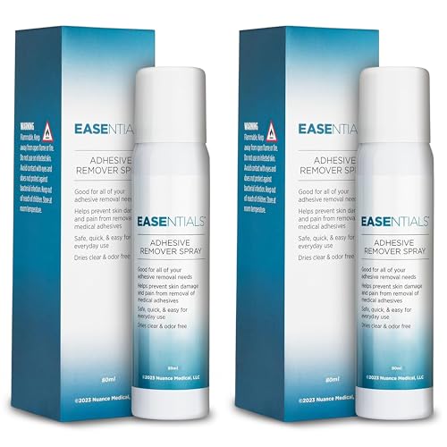 Ultimate Hassle-Free Medical Adhesive Remover Spray – 100% Silicone-Based Formula - Quick Drying, Odorless, Minimal Residue Skin Adhesive Remover - No-Sting for Sensitive Skin & Everyday Use - 80ml