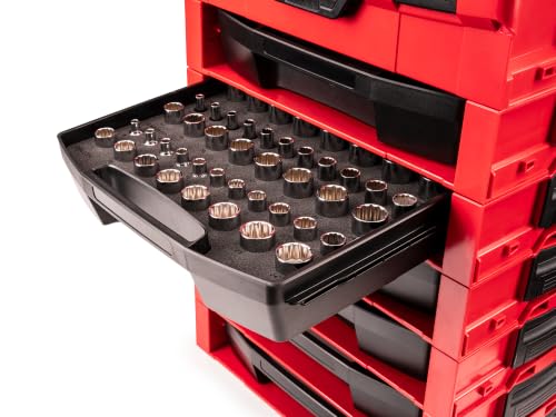 Image of TEKTON 3 /8 Inch Drive 12-Point Socket Set, 57-Piece | SHD91702