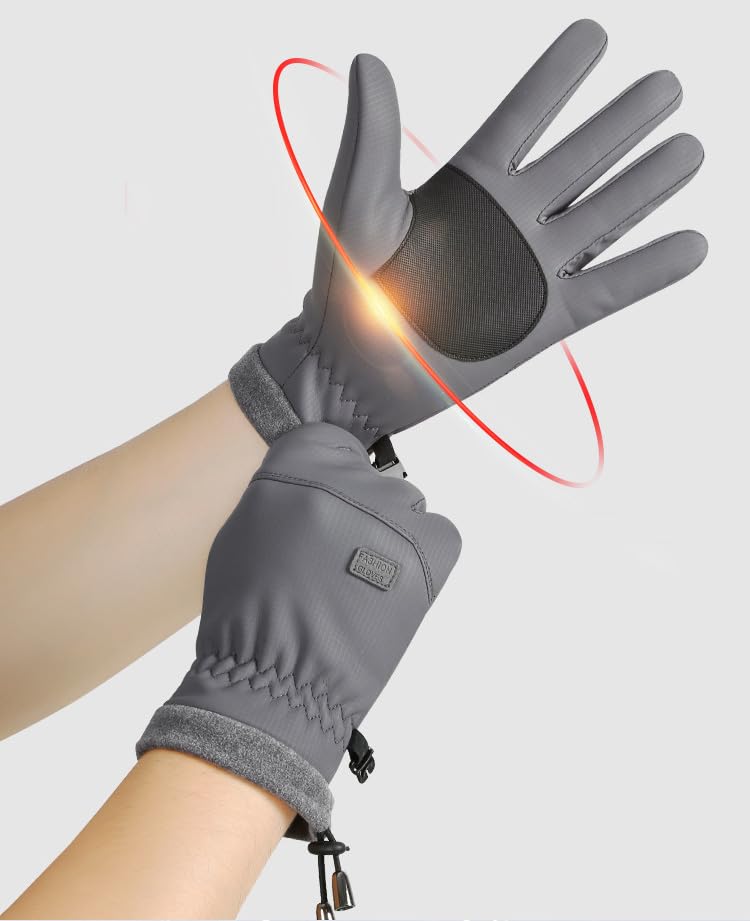 Image of Utaly Women and MenWinter Waterproof-Ski Snow Warm-Gloves - Waterproof Gloves for Cold Weather for Running Driving Cycling