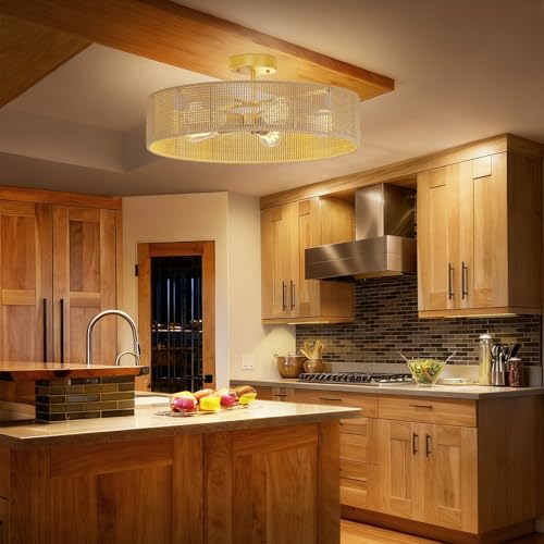 MARYRAIN 24" Rattan Light Fixture, Boho Light Fixture (Not Included Bulb) by MARYRAIN - Used condition - Image 5