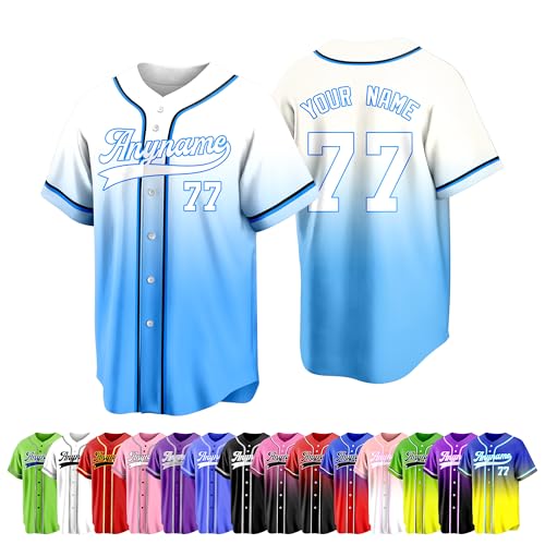 Custom Baseball Jersey Printed Stitched Names Numbers Logo Personalized Baseball Jersey for Men Women Youth Sports Fans