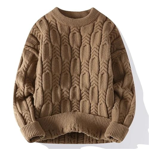 Men's Winter Thermal Knit Sweater - Loose Casual Jumper Clothing Long Sleeve Man's Pullover2