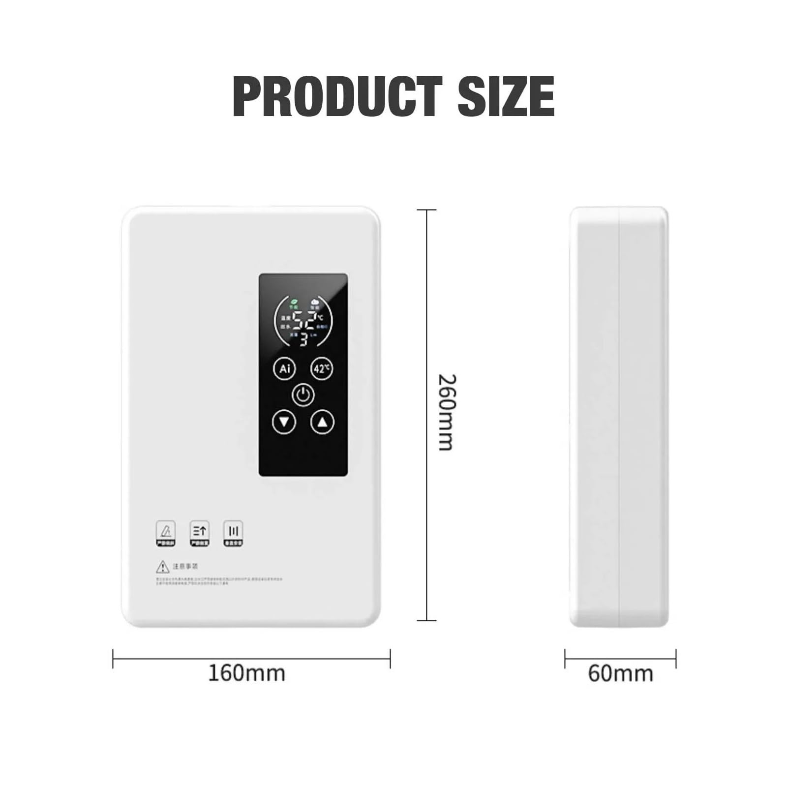 Termostato For Scaldabagno Istantaneo Senza Serbatoio For Doccia Elettrica Intelligente 5500 For For Cucina Bagno Veloce E Comodo