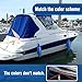Affordura Boat Fender 4 Pack Boat Bumpers Fenders 6.5 Inch with 4 Ropes, Boat Bumpers for Pontoon Boat Fenders Inflatable (Blue)