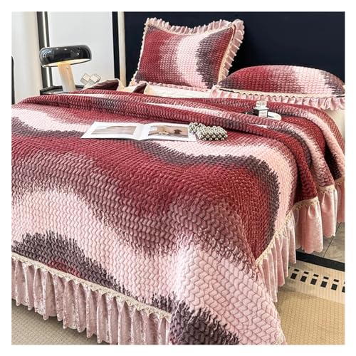Couvre-lit en flanelle jacquard avec couette toutes saisons pour lit double - 5