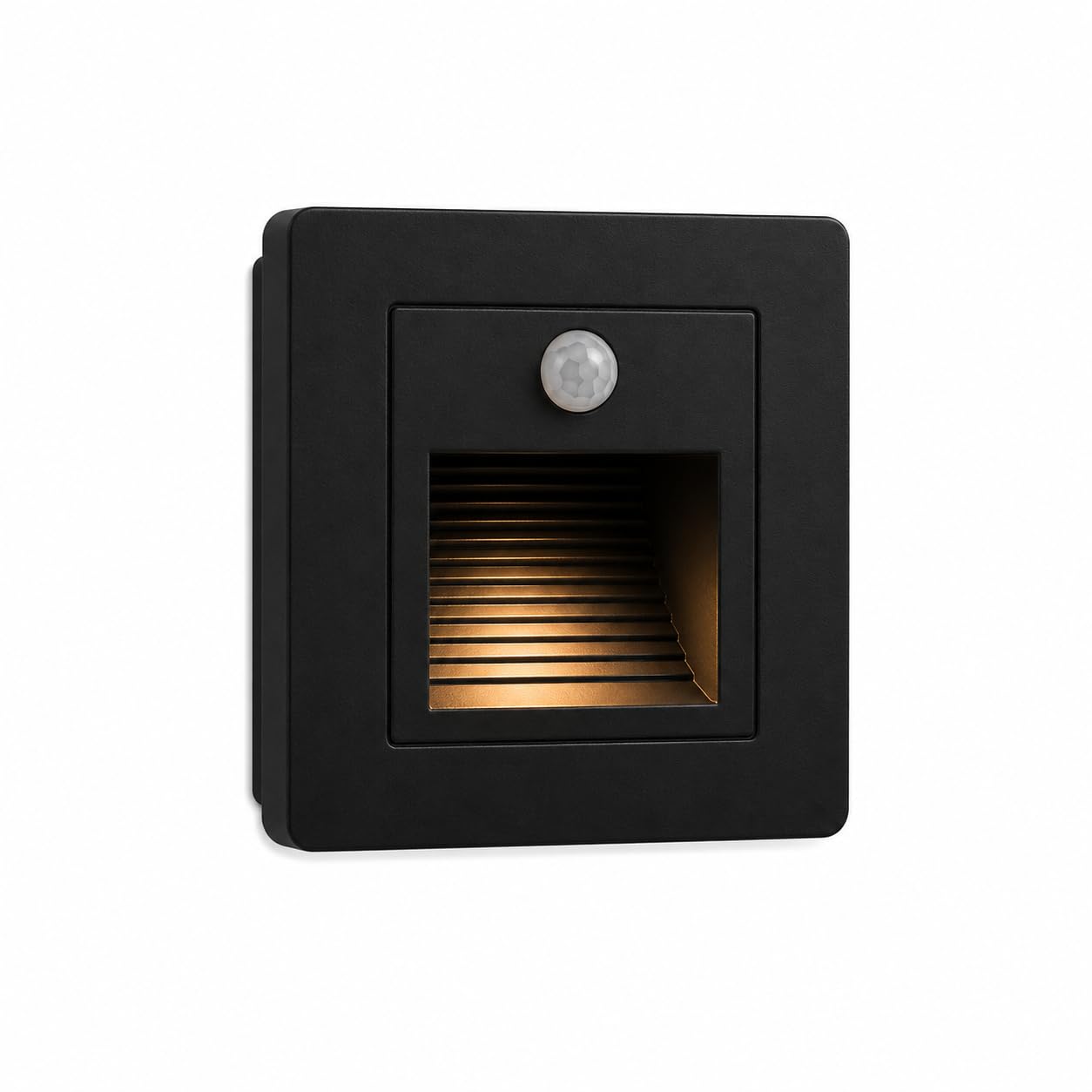 3W LED Step Light, Sensor, Warm White, Black Body | LED Light-image-0