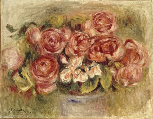 Cuadro de rosas de Renoir de 60x90cm para decorar tu dormitorio con arte