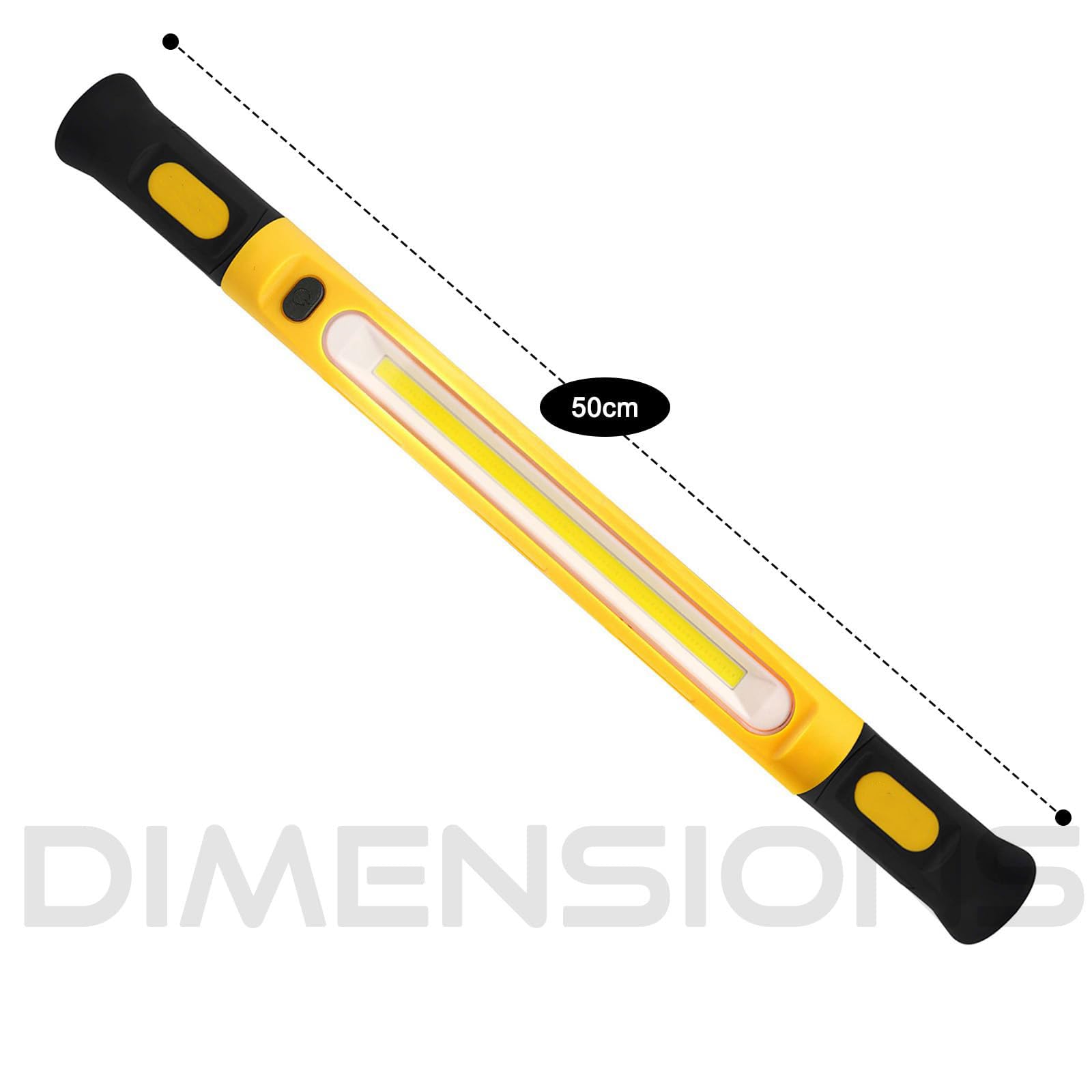 Luce da lavoro a LED ricaricabile, barra sottocofano magnetica pieghevole