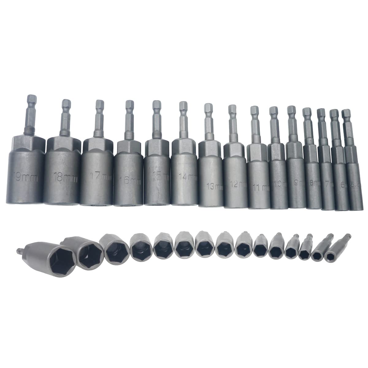 Juego de 15 brocas de taladro de vástago hexagonal de 5,5 mm ~ 19 mm