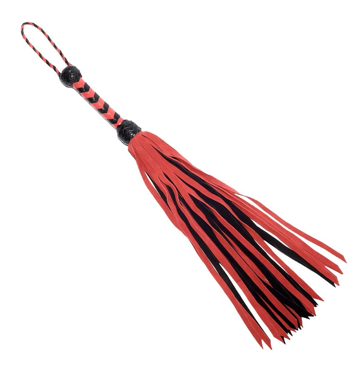 Prowler RED The 33" Black & Red Flogger - Diseño elegante para azotes sensuales y juegos de impacto
