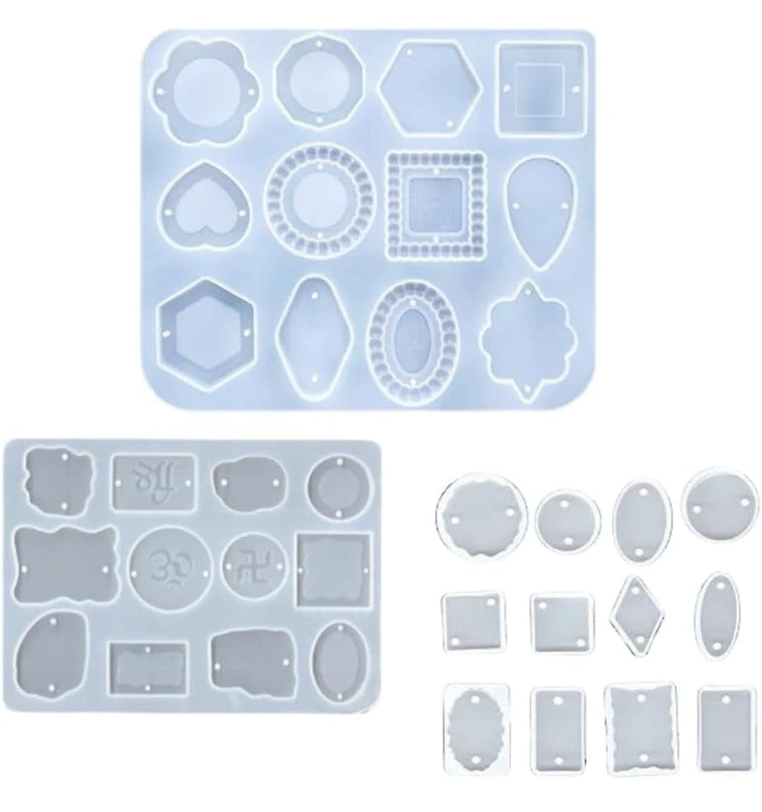 Dot Layered and Seperate Cavity Rakhi Mold (Pack of 3)