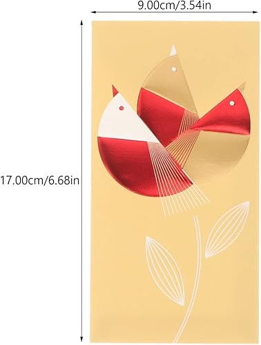 Miniatura 6 de ABOOFAN Sobres rojos de año nuevo chino: 12 unidades 2023 Año del conejo Paquete rojo Lucky Money Pockets Hong Bao Gift Money Sobres Feng Shui