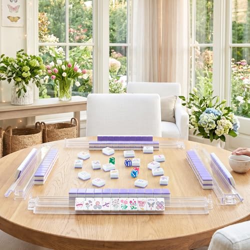 Soulchen 1.2 Inch Butterfly Themed American Mahjong Set, 168 Melamine Tiles - image 7