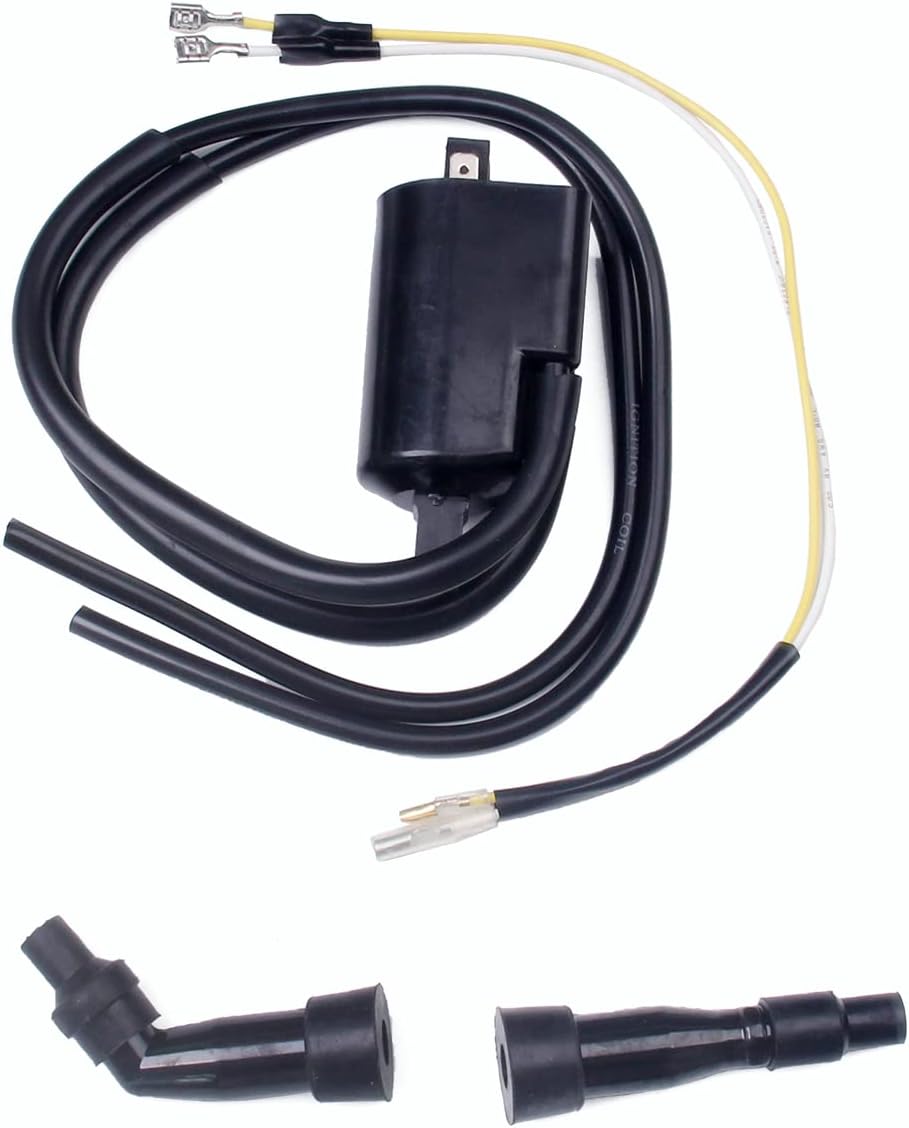 New 2 SETS Ignition Coils and Spark Plug Caps Compatible With Kawasaki LTD KZ550 ZN700A KZ750 CSR KZ650 Replace 21121-1036 21121-1035