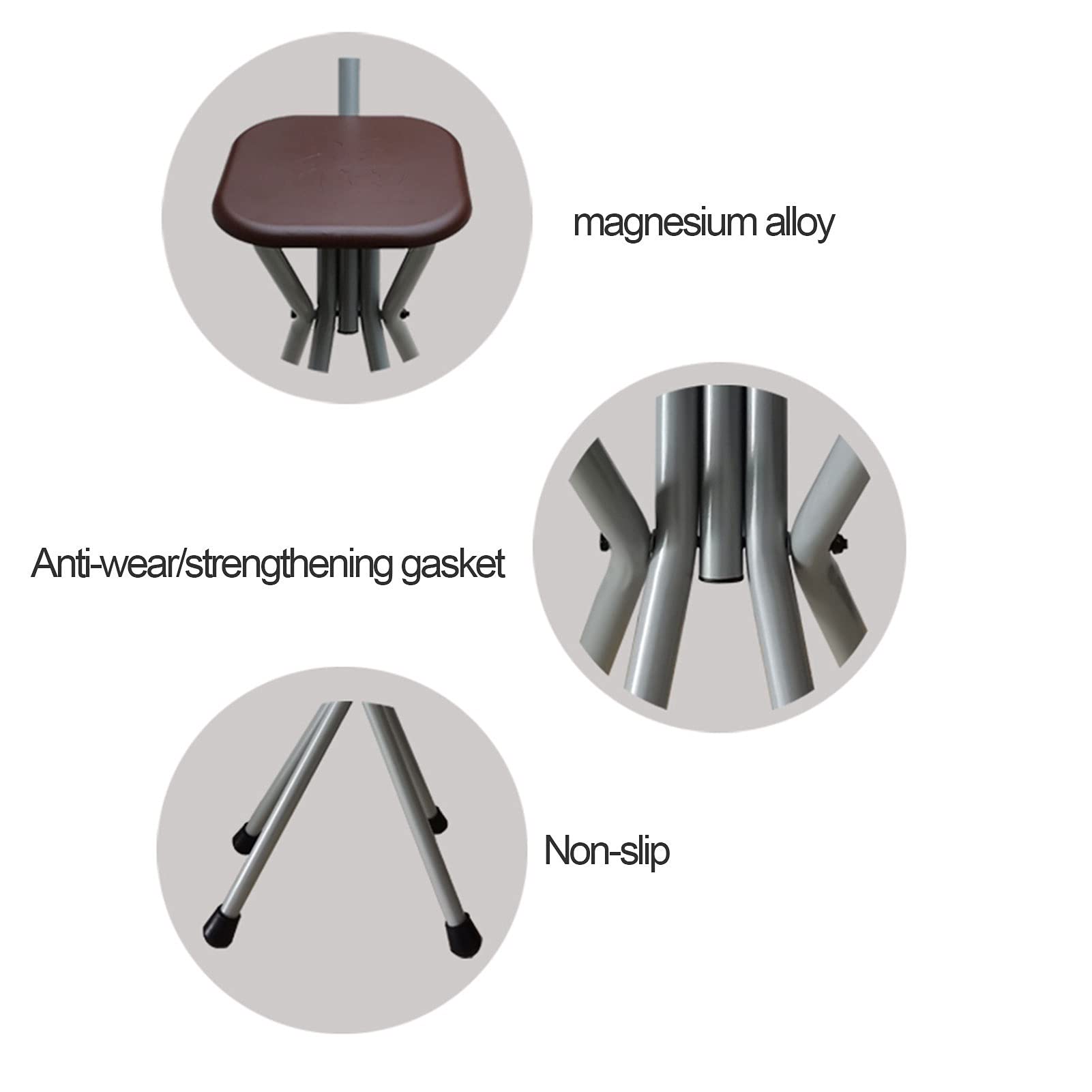 Bastón con Silla de Asiento, Bastones para Mujeres y Hombres, Baston Aluminio para la Artritis de Ancianos, Bastones Personas Mayores y discapacitados, Base Antideslizante (Color : Azul)