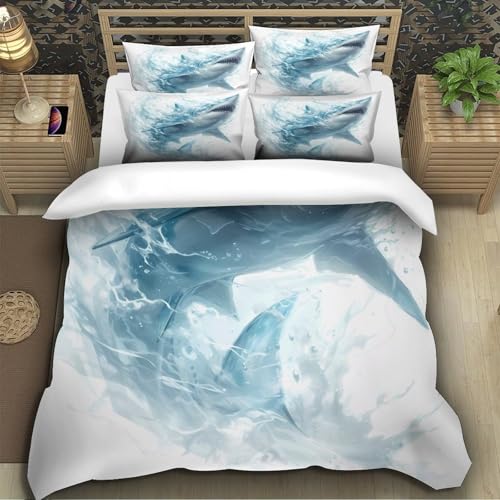 Housse de couette microfibre 3D imprimée résistante et confortable 260x220 - 5