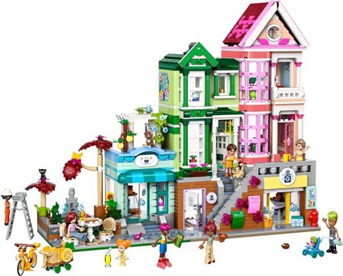 Image of LEGO Friends Heartlake City Apartments and Stores Model Kit 42670 Building Blocks Toys for 12+ Gift for Boys and Girls