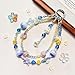 TIANTAIYUE Crystal Glass Phone Charm Wrist Strap, Universal Beaded Lanyard for All Cell Phones, Detachable 360° Metal Clip Anti-Lost Chain for Case Key Camera, Aesthetic Gift
