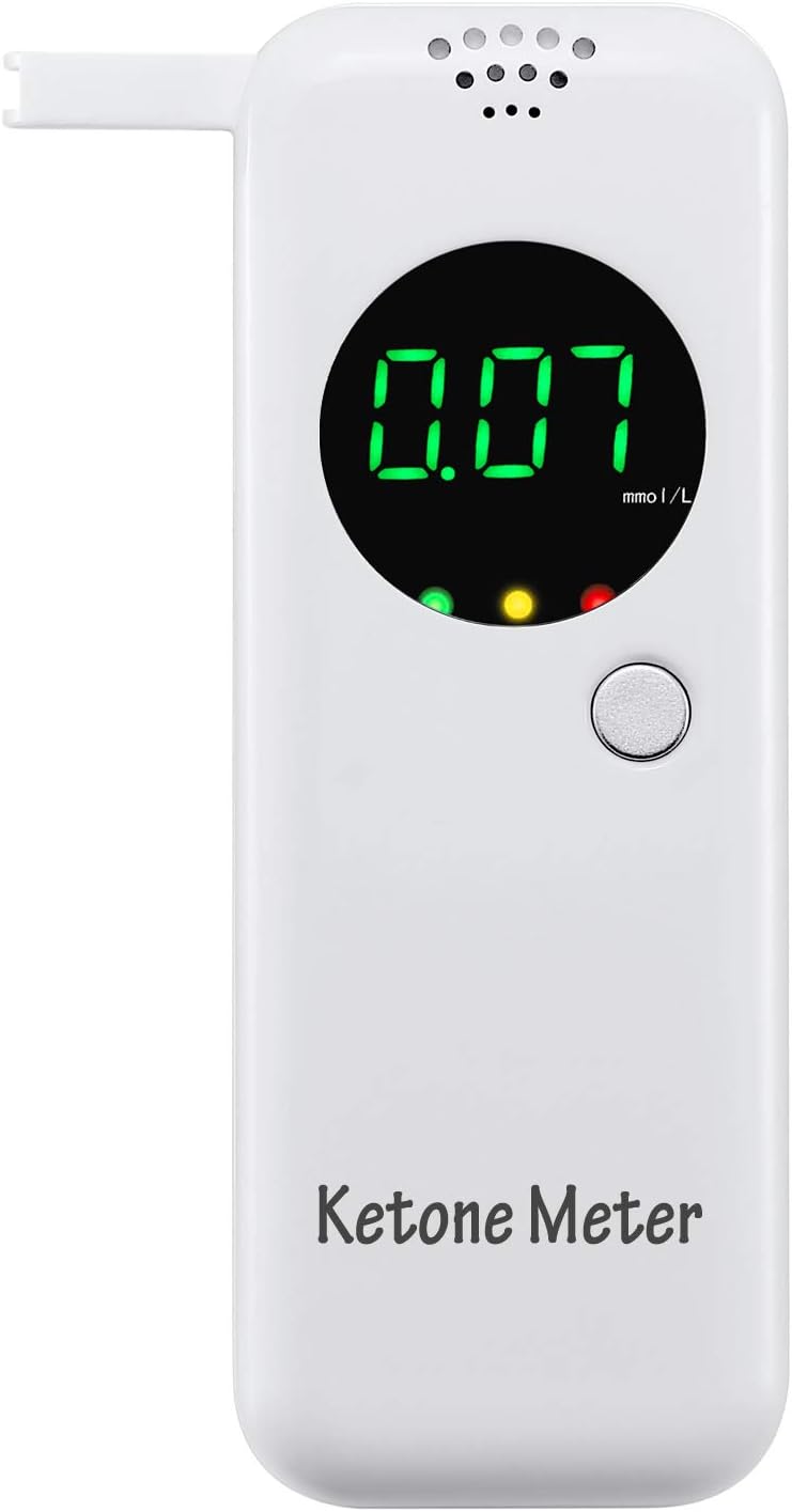 Digital Ketone Breathalyzer, Ketone Breath Meter, Portable Ketone Breath Analyzer for Instant Ketone Content Testing