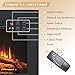 Efiretric® Adam Electric Fireplace Insert with Front Trim Kit, 23