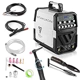 STAHLWERK AC/DC WIG 200 Puls ST Schweißgerät mit 200 Ampere WIG MMA viele Schweißparameter einstellbar, ALU Dünnblech geeignet, 7 Jahre Garantie