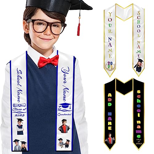 Custom Preschool Graduation Stole,kindergarten Stoles for graduation 2023, Kids Pre Graduate Decorations Sash