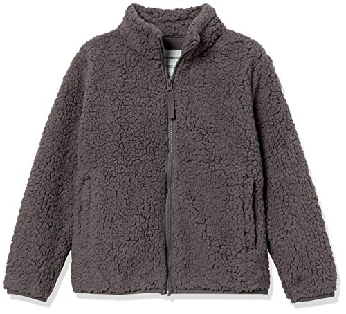 Amazon Essentials Girls and Toddlers' Sherpa Fleece Full-Zip Jacket - Discontinued Colors