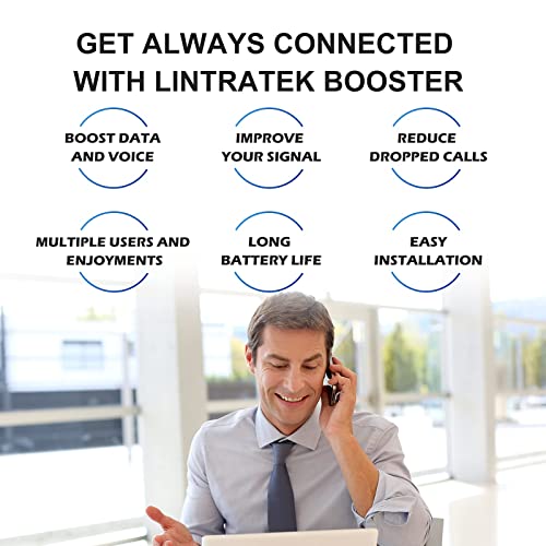 Lintratek Band 7/2/4/5 Cell Phone Signal Booster For Home 4G Lte 850 1900 1700/2100 2600Mhz Signal Amplifier Repeater For International Carriers #TOP2