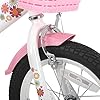 JOYSTAR Little Daisy 14 Pouces vélo Enfant pour Les Filles de 3 à 5 Ans,Vélo Gilrs avec Roues stabilisatrices, siège de poupée et paniers. Blanc #2