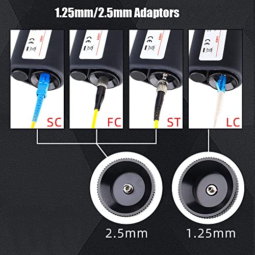 Image of 400x Handheld Fiber Microscope, 2.5mm FC /ST /SC & 1.25mm LC Adapters