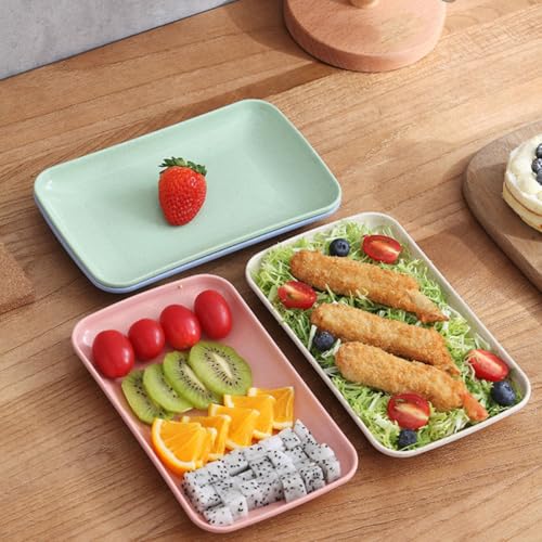 Set 4 Platos Rectangulares Para Sushi Multicolor miniatura 4