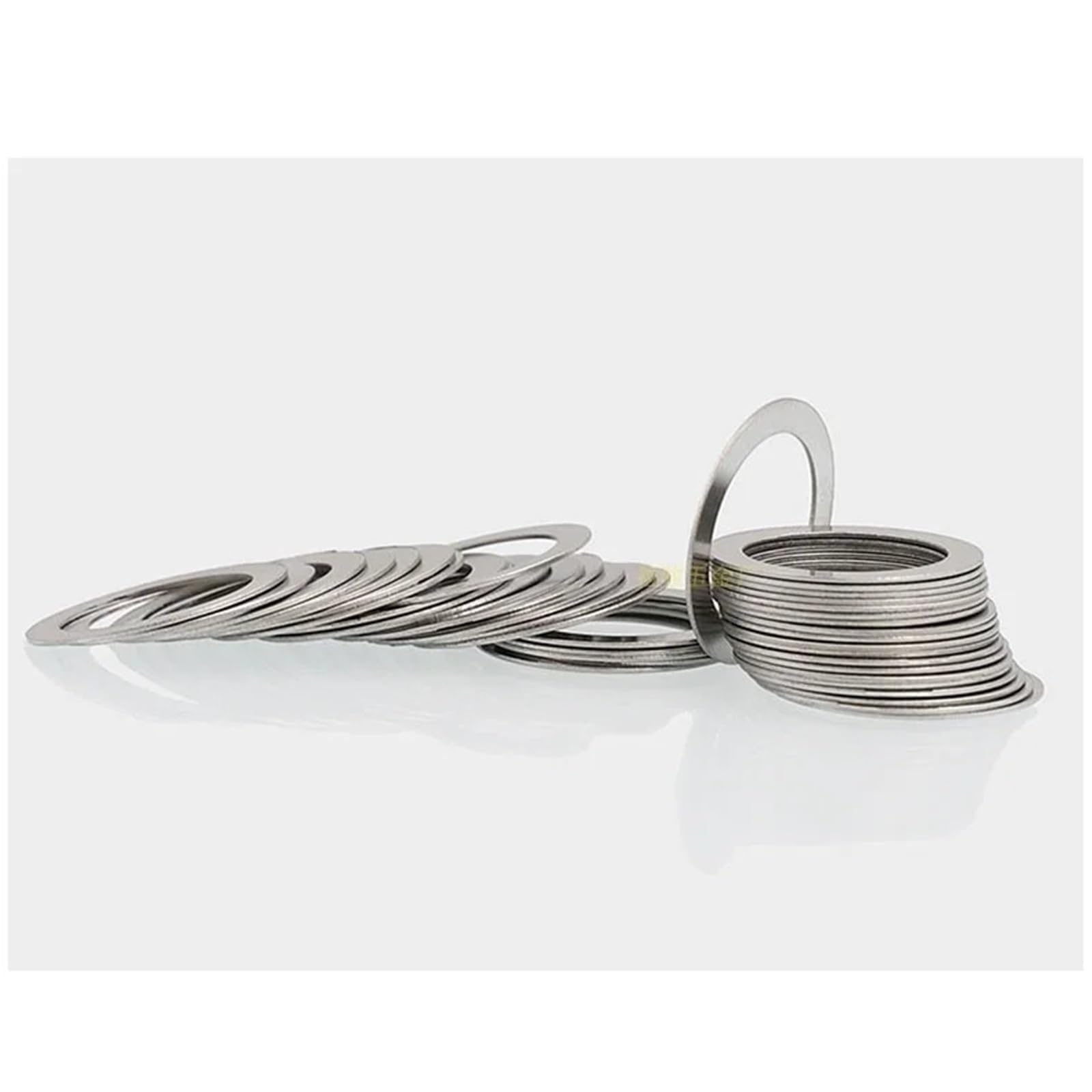 300 Uds 304 junta de cuña de arandela plana de acero inoxidable M7 M8 M9 M10 M12 M14(M7X12X0.3mm)