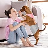 Avont 3 Stück Rüde Wiederverwendbare Hundewindeln, Bauchband Hund für Inkontinenz, waschbare und umweltfreundliche für Hund Rüde -Schwarz/Braun/Grau