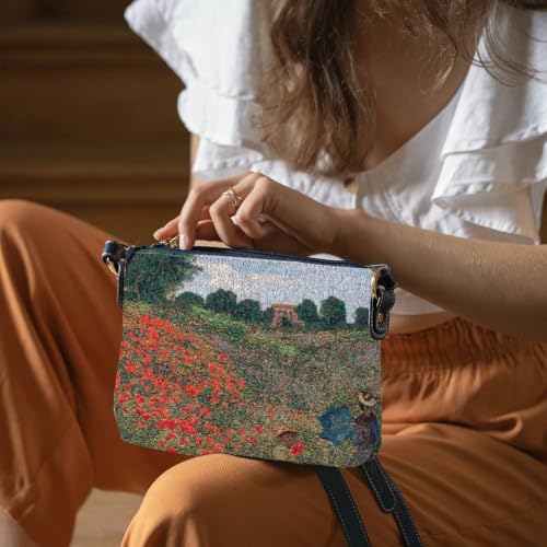 Image of Signare Tapestry Crossbody Bag Sling Shoulder Purse for Women