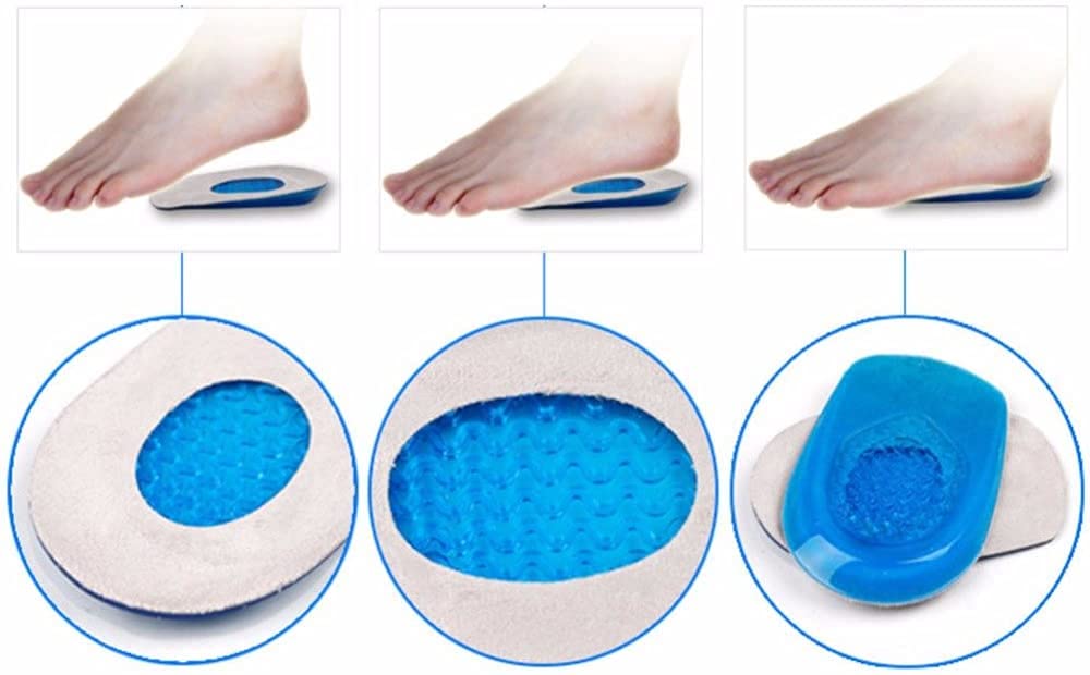 Pedimend posteriore 3 paia shoe Heel Pads | sollievo dal dolore solette in gel per fascite plantare | Sports cuscino sperone calcaneare gel imbottito supporto | posteriore del tallone cuscino