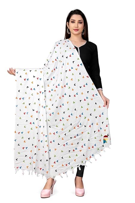 Women Cotton Hand Printed Beautiful Design Dupatta | Ethnic Colorful Floral Print Chunni(LENGTH 2.10M)-picture-31