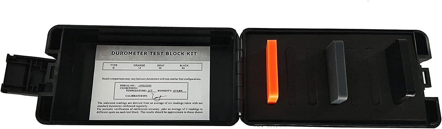 Shore D Hardness Test Block Type D with 3 Different Durometer Color Block for Shore Durometer Rubber Hardness Tester