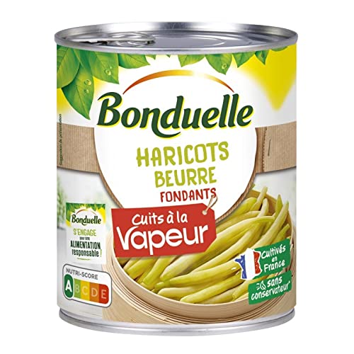 BONDUELLE - Haricots Beurre Cuits A La Vapeur 4/4 - le Lot De 4