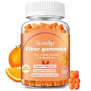 Fiber Gummies – Prebiotic High Fiber Gummies for Adults & Kids, Vegan Dietary Fiber Supplement for Digestive Regularity…